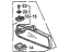 Honda 76400-SH2-004ZA Mirror Assembly, Rearview (Off Black/Moist Blue)
