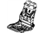 Honda 81136-TR6-L01 Frame, R. FR. Seat