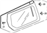 Honda 73510-SCV-A01 Glass Set, R. Quarter (Privacy)(Agc)