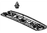 Honda 83265-SCV-A01ZA Garnish, RR. Roof End *NH220L* (CLEAR GRAY)