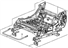 Honda 81536-SCV-L02 Frame, L. FR. Seat Cushion