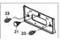 Honda 74899-S5T-A00 Frame Assembly, Rear License Plate