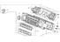 Honda 79500-SVA-A02ZA Control Assy., Heater *NH608L* (UH GUN METALLIC)