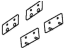 Honda 08L04-T7S-1A0R3 BRACKET KIT