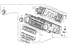 Honda 79500-SNA-C03ZA Control Assy., Heater *NH608L* (UH GUN METALLIC)