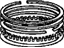 Honda 13021-RMX-004 Ring Set, Piston (Over Size) (0.25)