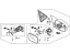Honda 76250-S84-K21ZB Mirror Assembly, Driver Side Door (Dark Emerald Pearl) (R.C.)