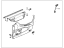 Honda 83550-S4K-A11ZA Lining Assy., L. FR. Door *B95L* (LAPIS)