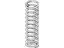 Honda 51401-SH9-A01 Spring, Front (Showa)