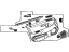 Honda 83500-SH5-A30ZA Lining Assy., R. FR. Door *B49L* (FAIR BLUE)