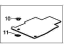 Honda 83602-TR0-A11ZA Floor Mat, L. FR. *G69L* (PALE MOSS GRAY)
