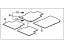 Honda 83600-TR7-A01ZA Floor Mat Set *NH167L* (GRAPHITE BLACK)