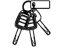 Honda 06350-T3L-A31 Cylinder Set, Key