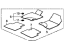 Honda 83600-TXM-A01ZA FLR MAT SET *NH900L*