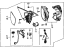 Honda 76208-TXM-A61ZA Set Passenger Side (Flat Black)