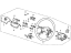 Honda 78500-SM4-A51ZA Wheel Assembly, Steering (Black)