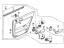Honda 83750-SM4-A40ZA Lining, L. RR. Door *Y18L/Y36L* (LEA) (SILKY IVORY/DARK IVORY)
