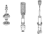 Honda 52610-SR0-Y21 Shock Absorber Assembly, Rear