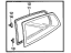 Honda 73500-SR0-A00 Glass Assy., R. Quarter