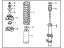 Honda 51602-SM1-A43 Shock Absorber Assembly, Left Front