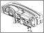 Honda 77100-SM4-A01ZB Panel Assy., Instrument *NH89L* (PALMY GRAY)