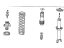 Honda 52620-SM1-A12 Shock Absorber Assembly, Left Rear