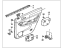 Honda 83750-SV5-A01ZA Lining, L. RR. Door *NH178L* (EXCEL CHARCOAL)