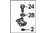 Honda 84614-SM5-A01ZN Hook Assy., Tie Down *NH178L* (EXCEL CHARCOAL)