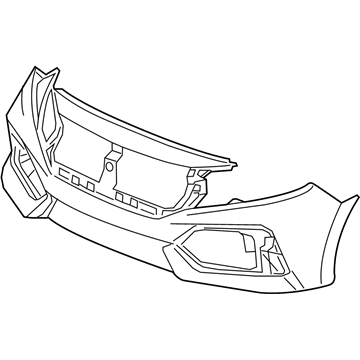 Honda 04711-TBF-A00ZZ Face, Front Bumper