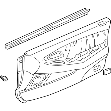 Honda 83583-S82-A21ZB Lining, L. FR. Door *NH284L* (LIGHT QUARTZ GRAY)