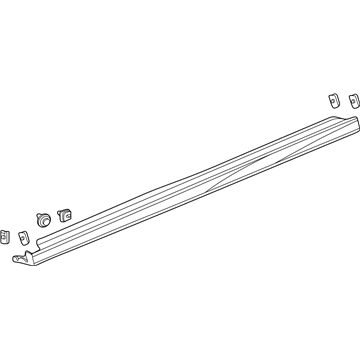 Honda 71800-THR-A12ZB Garnish Assy., R. Side Sill *NH862M* (METEOR BLAST METALLIC)