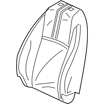 Honda 81125-TGG-A82ZA Cover Set, Passenger Side Trim (Deep Black) (Side Airbag) (Leather)