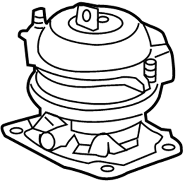 Honda 50830-TZ5-A03 Rubber Assy., FR. Engine Mounting (ACM)