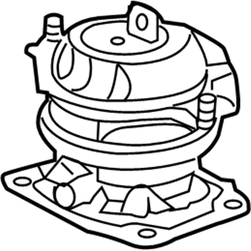 Honda 50810-TZ5-A03 Rubber Assy., RR. Engine Mounting (ACM)