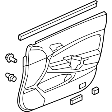 Honda 83552-TP6-A12ZA Lng, L. FR.*NH167L*