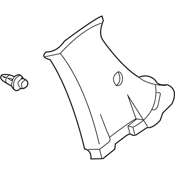 Honda 84181-S9A-003ZB Garnish Assy., L. Quarter Pillar *YR204L* (LIGHT SADDLE)