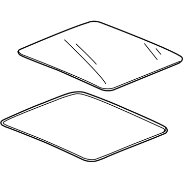 Honda 73600-TG7-A01 Glass Assembly, Roof (Privacy) (Carlex)