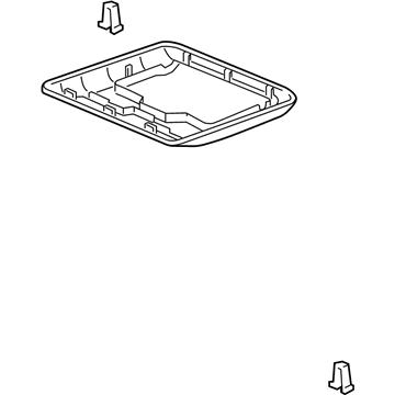 Honda 39520-TK8-A01ZA Garnish Assy., RR. Entertainment System *NH556L* (GRAY)