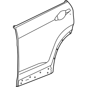 Honda 67611-TLA-A00ZZ Skin, R. RR. Door