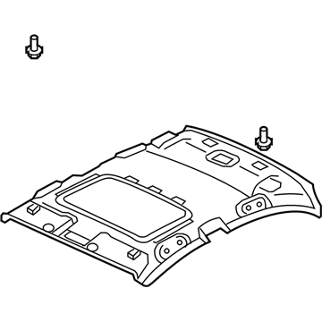 Honda 83200-SNA-A62ZC Lining Assy., Roof *NH220L* (Sunroof) (CLEAR GRAY)