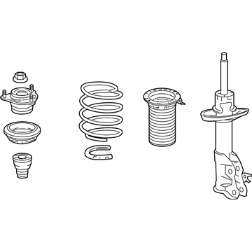 Honda 51602-SNC-A14 Shock Absorber Assembly, Left Front