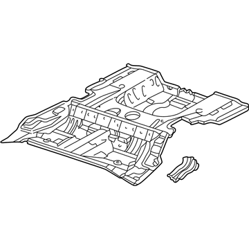 Honda 04655-S84-A10ZZ Panel Set, RR. Floor