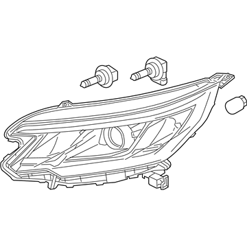 Honda 33100-T1W-A21 Light Assembly R Head