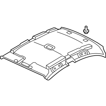 Honda 83200-SNC-A03ZA Lining Assy., Roof *NH556L* (GRAY)