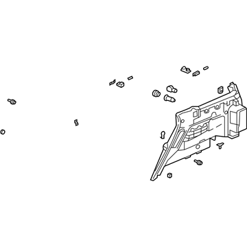 Honda 84660-S9V-A01ZG Lining Assy., L. RR. Side *G59L* (MEDIUM FERN)