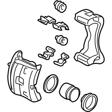 2017 Honda Pilot Brake Caliper - 45018-TZ5-A02RMN