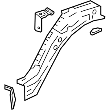 Honda 04675-TVA-A00ZZ Member Set, R. FR. Wheelhouse (Lower)