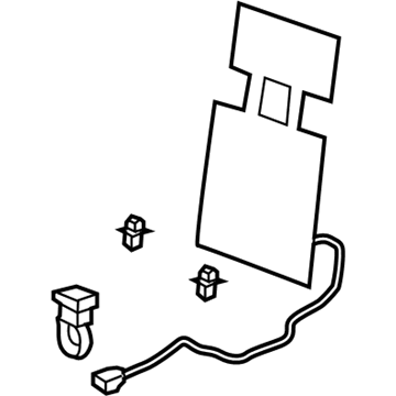 Honda 81524-TLA-A01 Heater, Front Seat-Back (Driver Side)