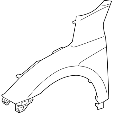 Honda 60211-TGG-A00ZZ Panel, Passenger Side Fender