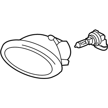 Honda 08V31-S5D-1M002 Foglight, Driver Side